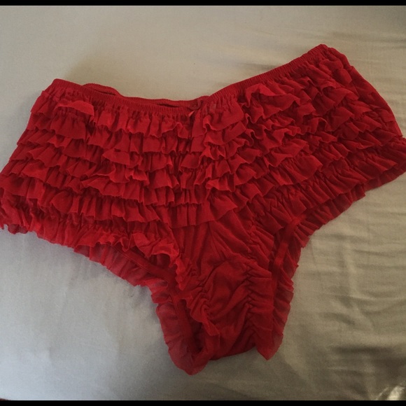 Unworn Cacique red ruffled bloomers - Picture 4 of 4